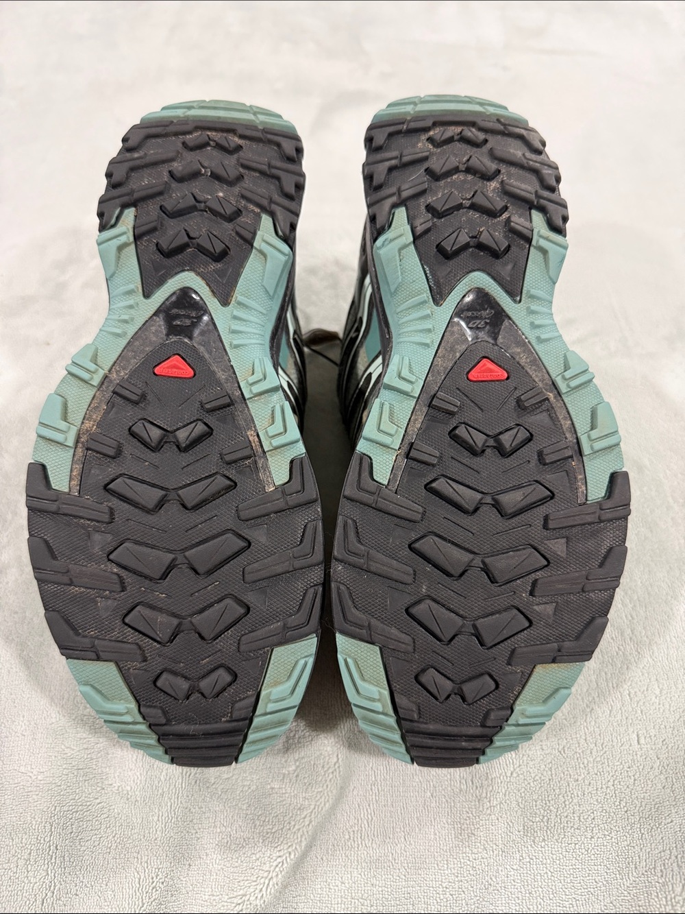 Salomon Women's Waterproof Sage Green and Black Trail Sneakers - Picture 4 of 4